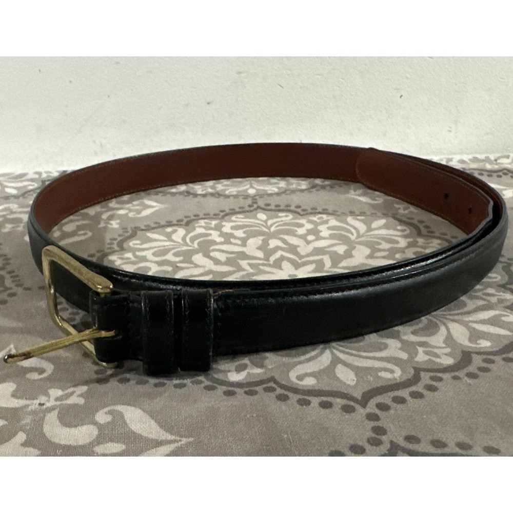 Coach 5700 Men's Size 36 Black Burnished Cowhide Leather Men's Belt Pre Own